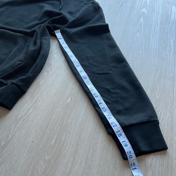 J Crew Tall Summit 11 oz Soft Knit Fleece Hoodie Mens Medium Black - Picture 6 of 9